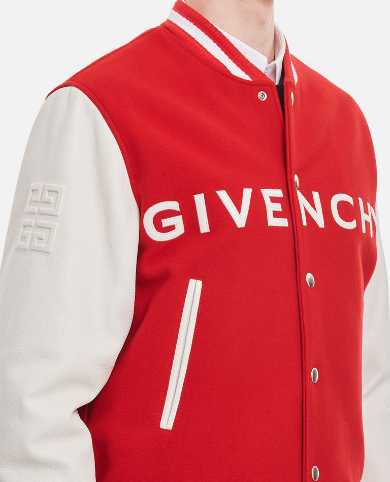 VARSITY WOOL AND LEATHER JACKET for Men - Givenchy sale | Biffi