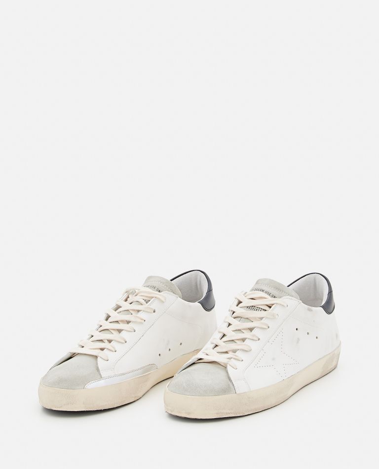 Golden Goose Super-star Sneaker Leather Upper And Heel Suede Toe Skate Star In White
