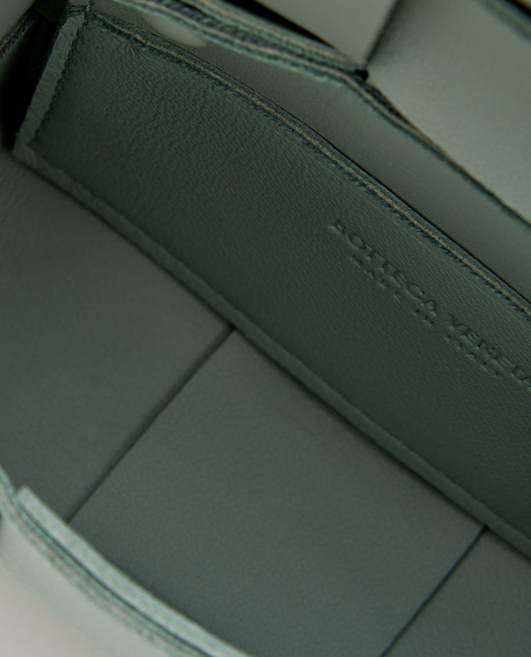 Bottega Veneta Candy Cassette Leather Crossbody Bag In Green