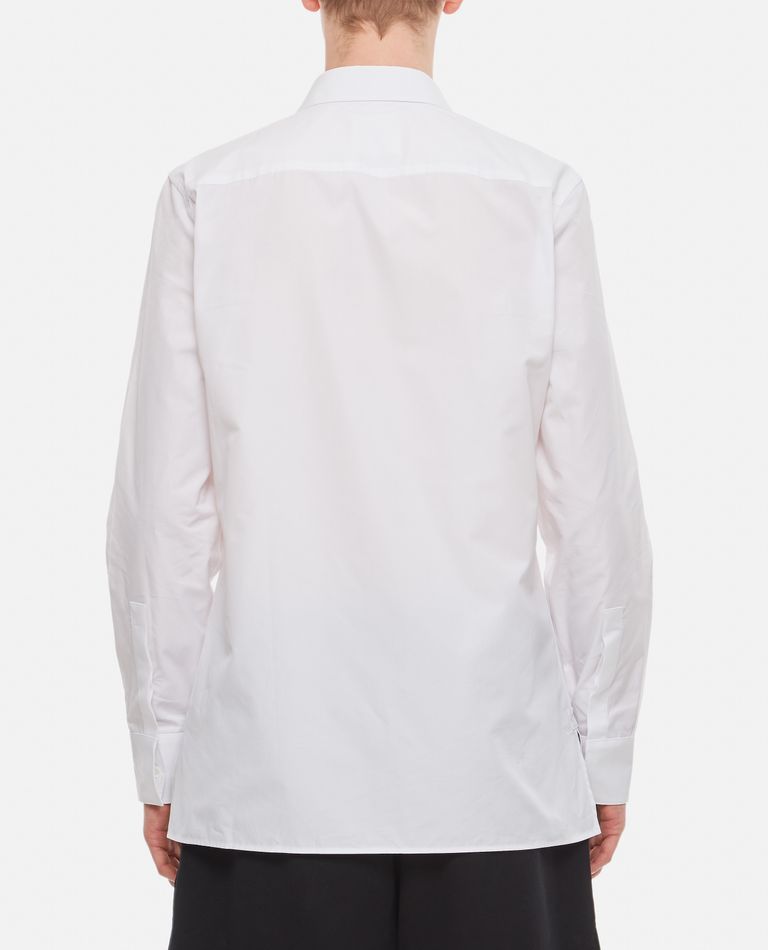 Shop Givenchy Contemporary Ls Shirt W 4g Embroidery In White