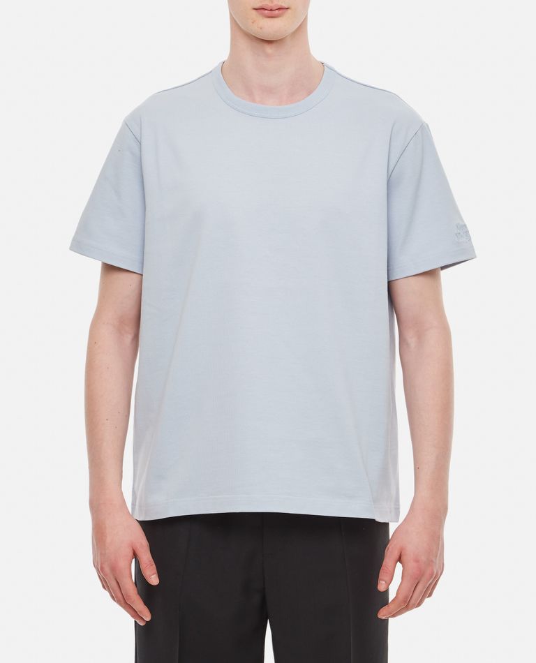 Alexander McQueen  ,  Crewneck Cotton T-shirt  ,  Sky Blue L