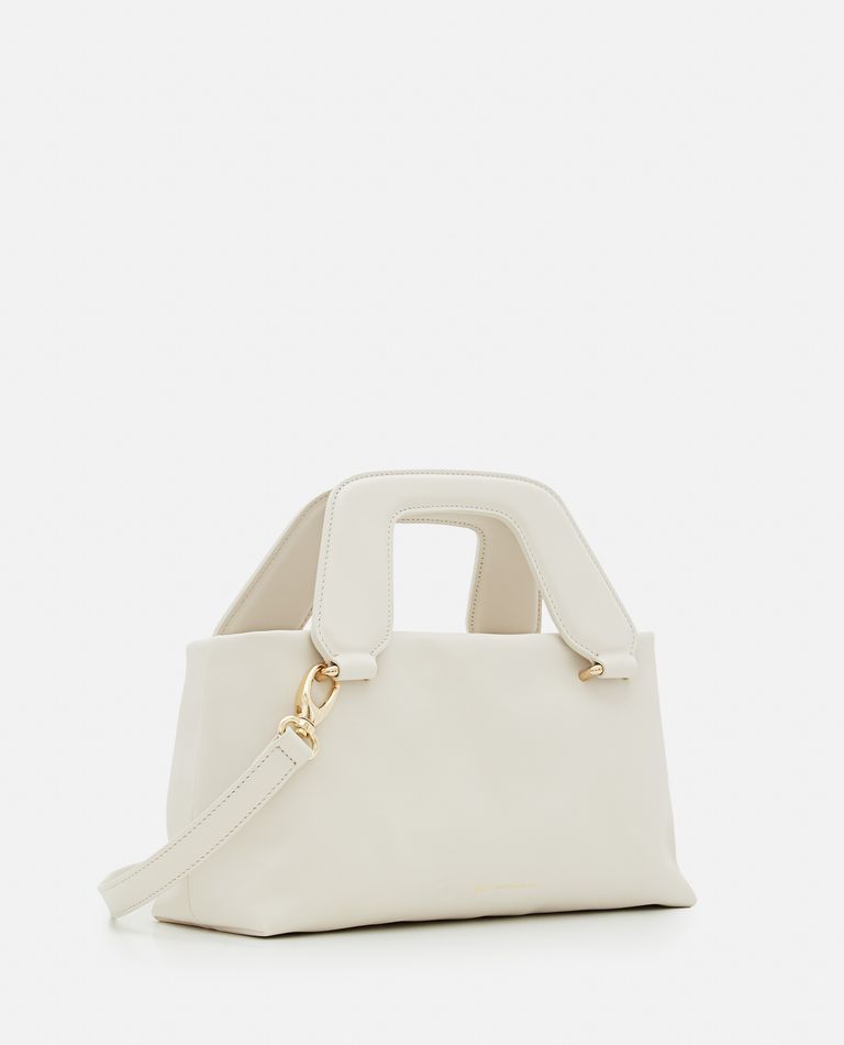 Aim Handmade In Italy "alice" Leather Handbag In White