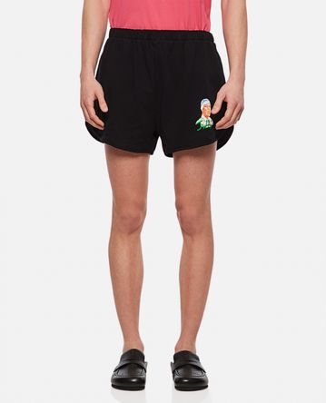 JW Anderson - EMBROIDERED RUGBY FACE RUNNING SHORTS