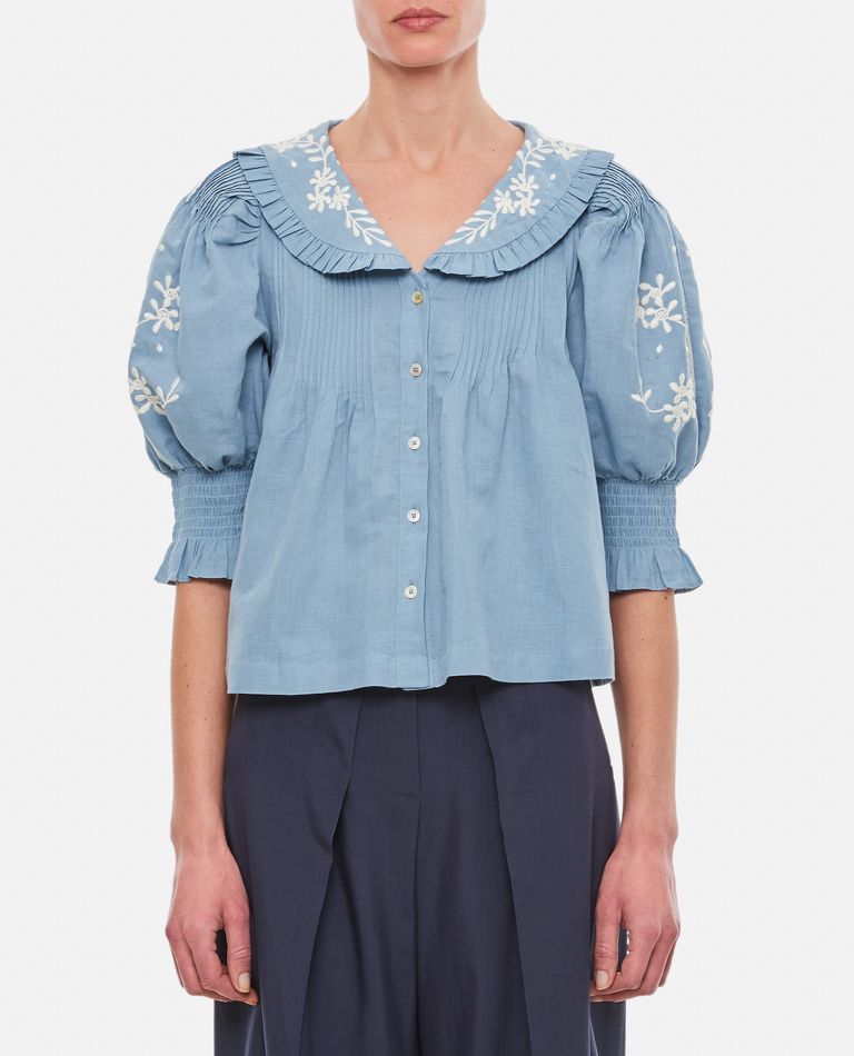 KYLA EMBROIDERED COTTON SHIRT for Women - Sea New York sale | Biffi