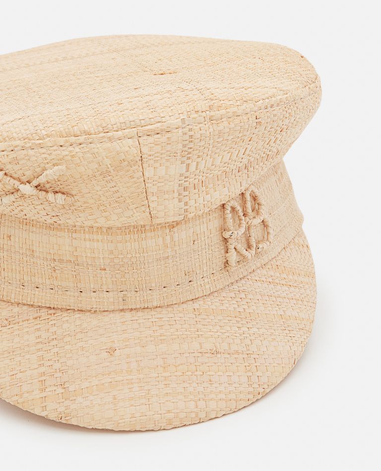 Ruslan Baginskiy Baker Boy Cap In Nude & Neutrals