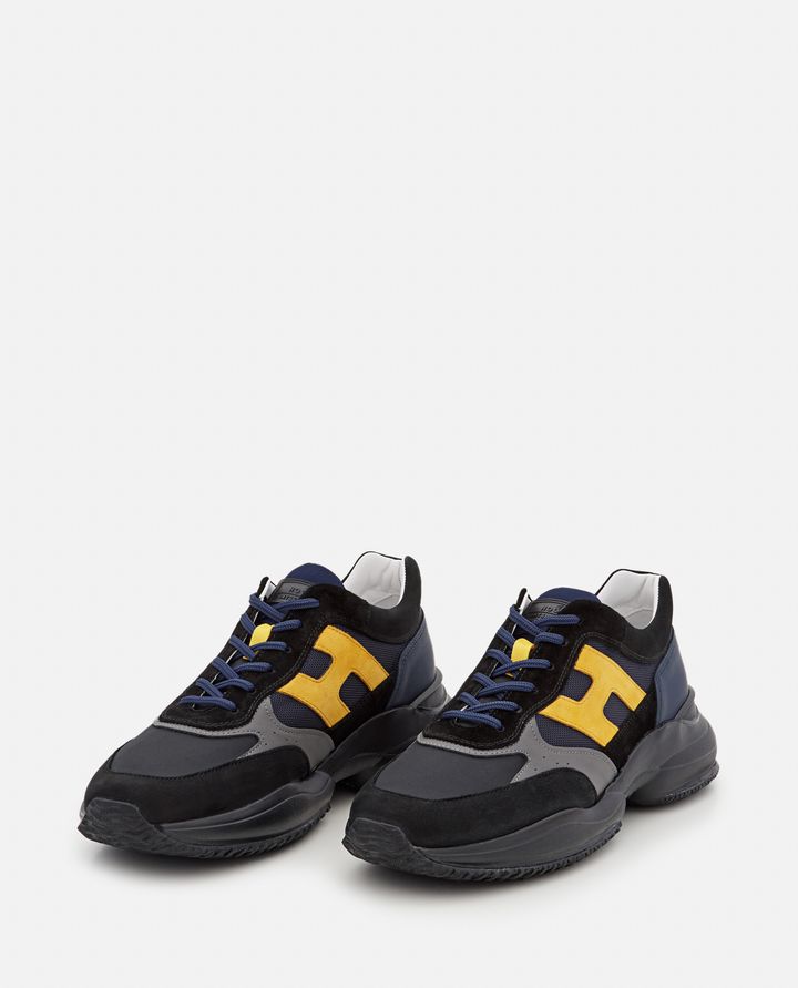Hogan - HOGAN INTERACTION LACE UP H IN LEATHER AND MESH_2