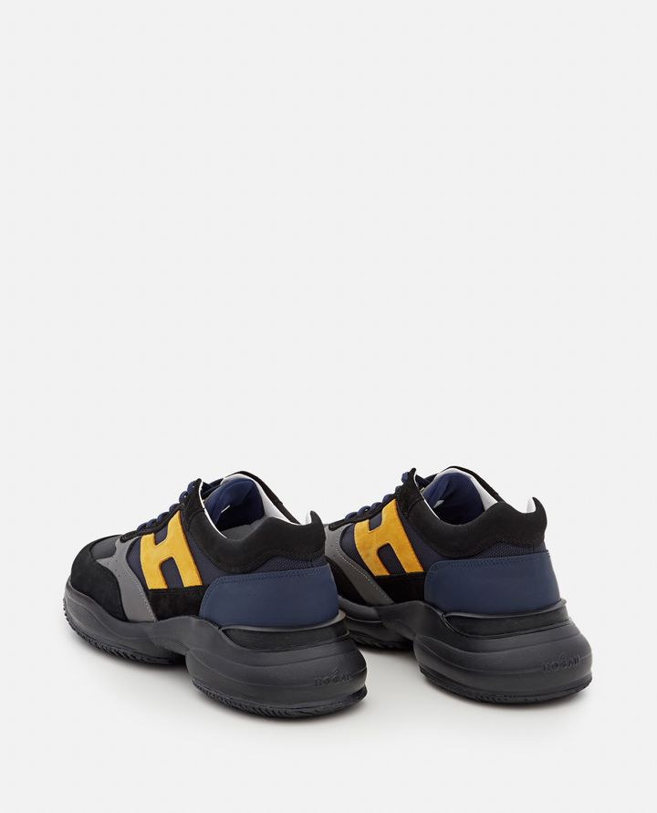 Hogan - HOGAN INTERACTION LACE UP H IN LEATHER AND MESH_3