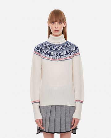 Thom Browne - WOOL MOHAIR MIX TURTLENECK SWEATER