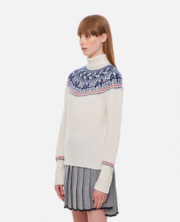 Thom Browne - WOOL MOHAIR MIX TURTLENECK SWEATER