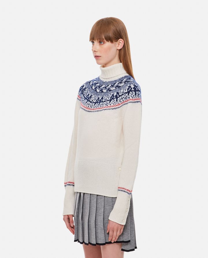 Thom Browne - WOOL MOHAIR MIX TURTLENECK SWEATER_2
