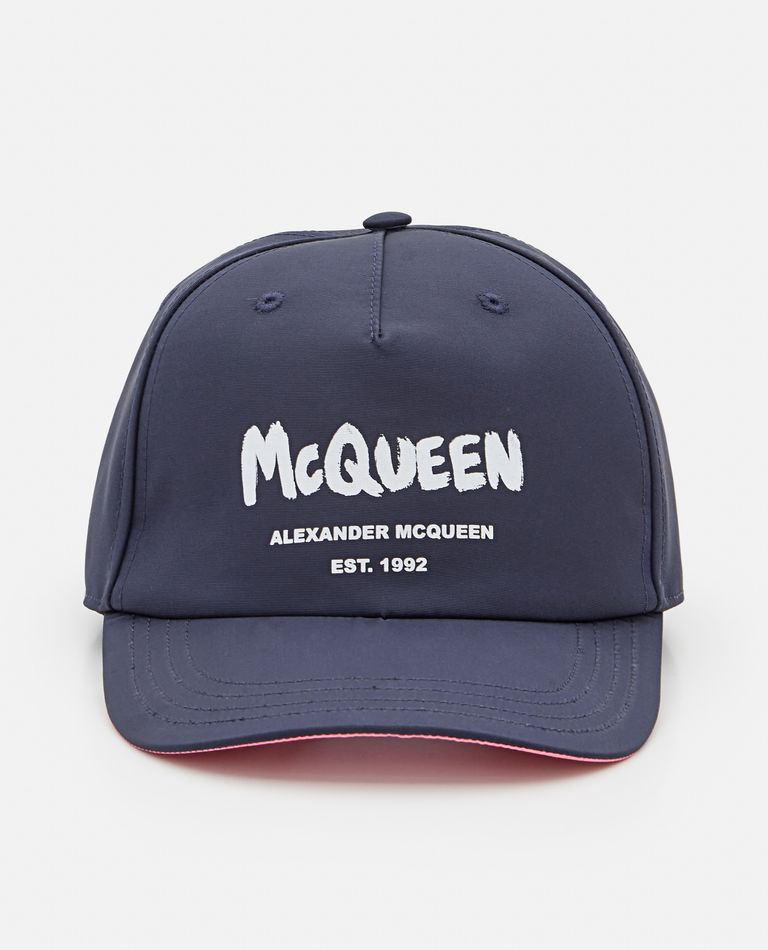 Alexander McQueen  ,  Hat Tonal Graffiti B  ,  Blue M