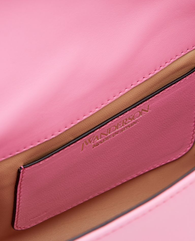 トートバッグ J W ANDERSON Midi Twist Shoulder Bag Pink HB0442LA0088300 HB MIDI TWISTER LEATHER SHOULDER BAG for Women - JW Anderson
