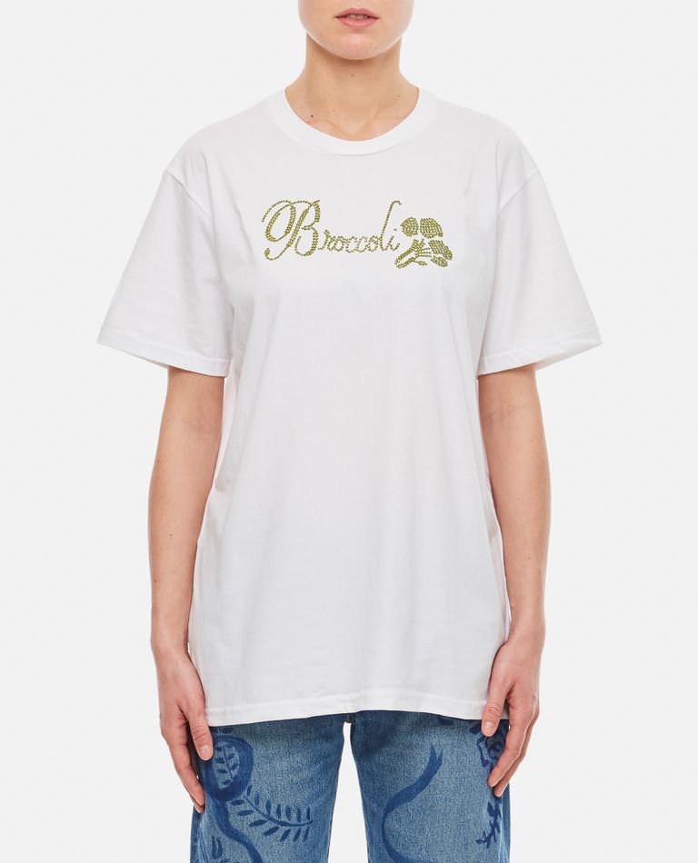 Collina Strada  ,  Organic Cotton Printed T-shirt  ,  White XS