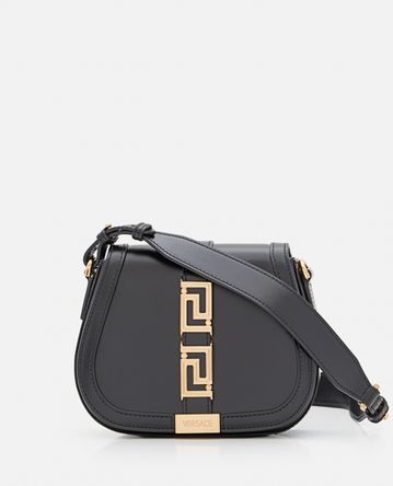 Versace - SMALL GODDESS GRECA LEATHER SHOULDER BAG