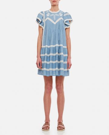 Sea New York - KYLA EMBROIDERED COTTON MINI DRESS