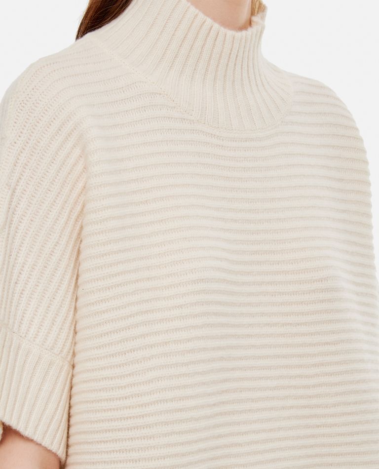 Max Mara  ,  Short Sleeves Turtleneck Sweater  ,  White S
