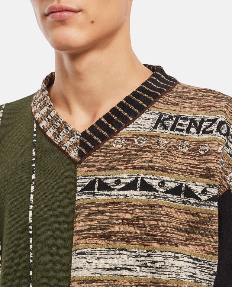 Kenzo Jacquard Regular Jumper In Orange