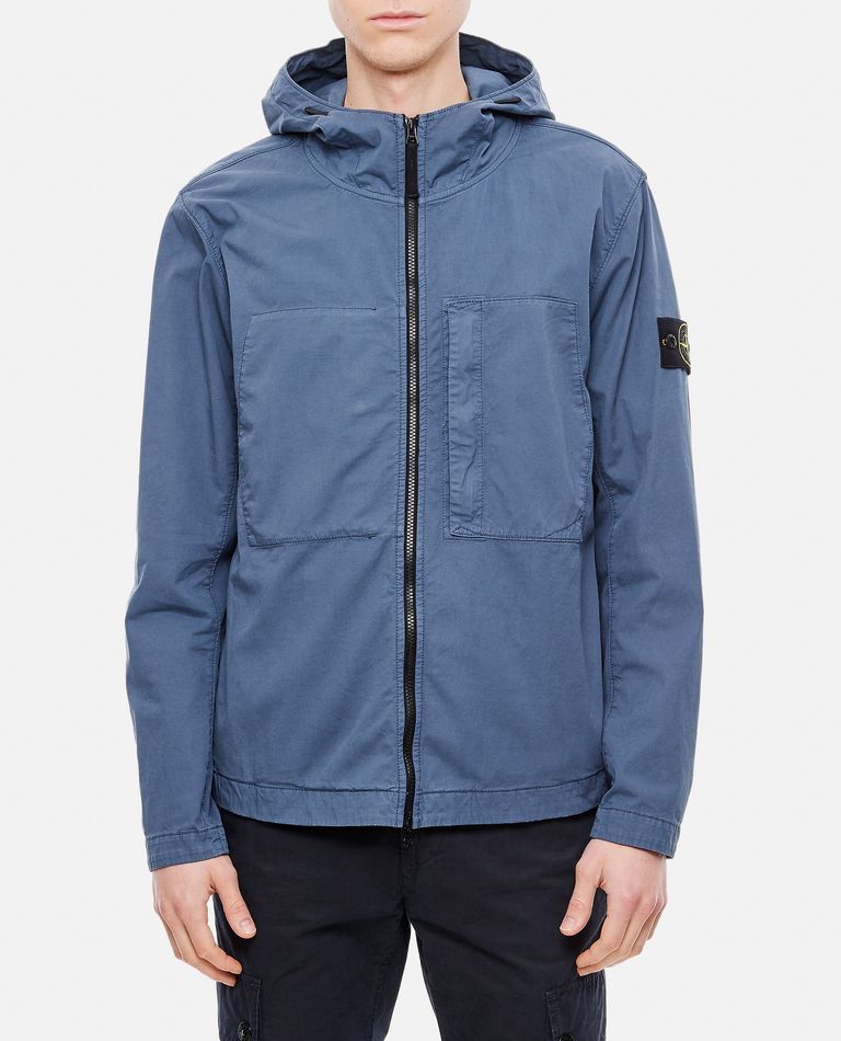 Stone island hooded bomber jacket sale