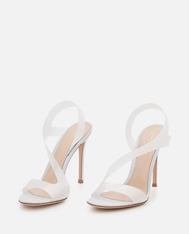 METROPOLIS GLASS GLITTER SANDALS for Women - Gianvito Rossi