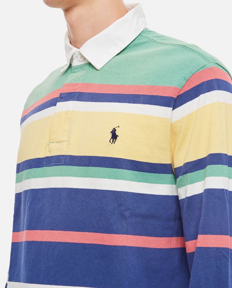 Shop Polo Ralph Lauren Rugby Polo Shirt In Multicolor