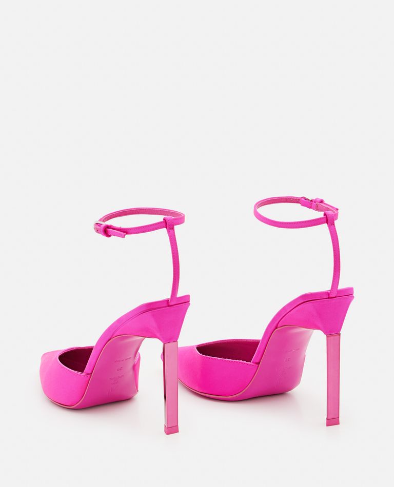 Shop Attico 105mm Perine Pumps With Ankle Strap In Rose