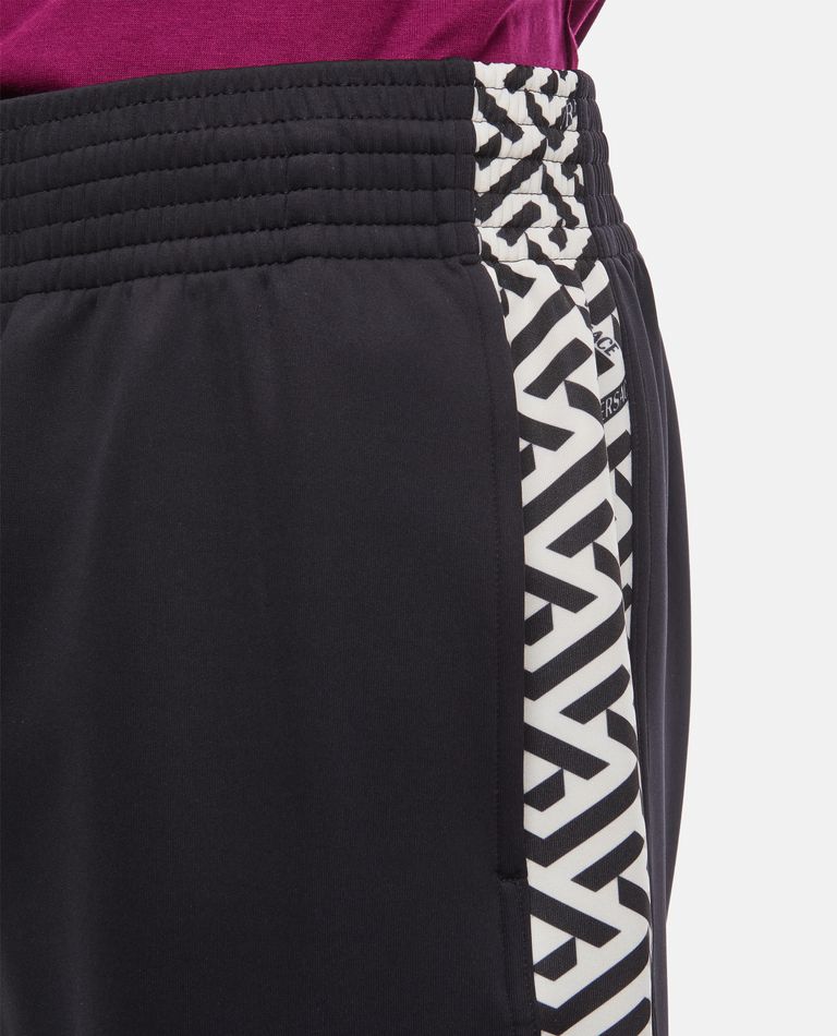 Shop Versace Casual Pants In Black