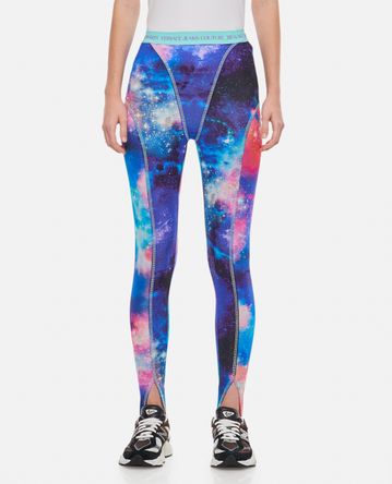 Versace Jeans Couture - LEGGINGS FOUSEAUX STAMPA SPAZIO IN LYCRA
