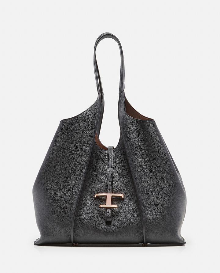 Tod's - DOUBLE HANDLES LEATHER TOTE BAG_1