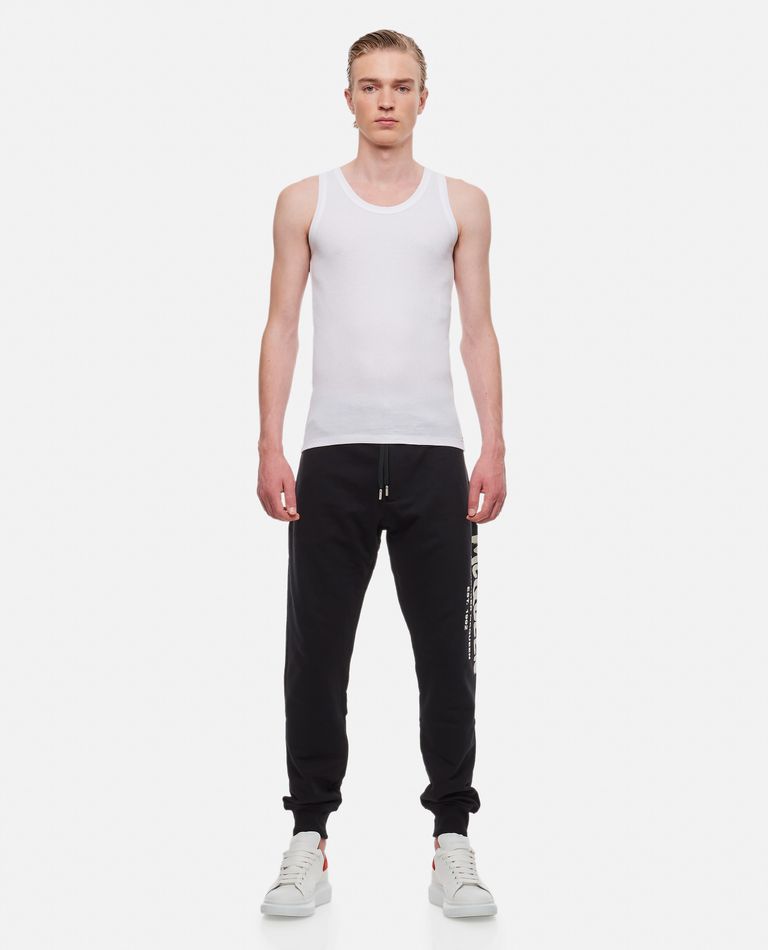 Alexander McQueen  ,  Cotton 'Graffiti' Jogging Pants  ,  Black XL