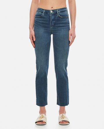 Frame - LE HIGH STRAIGHT RAW COTTON JEANS