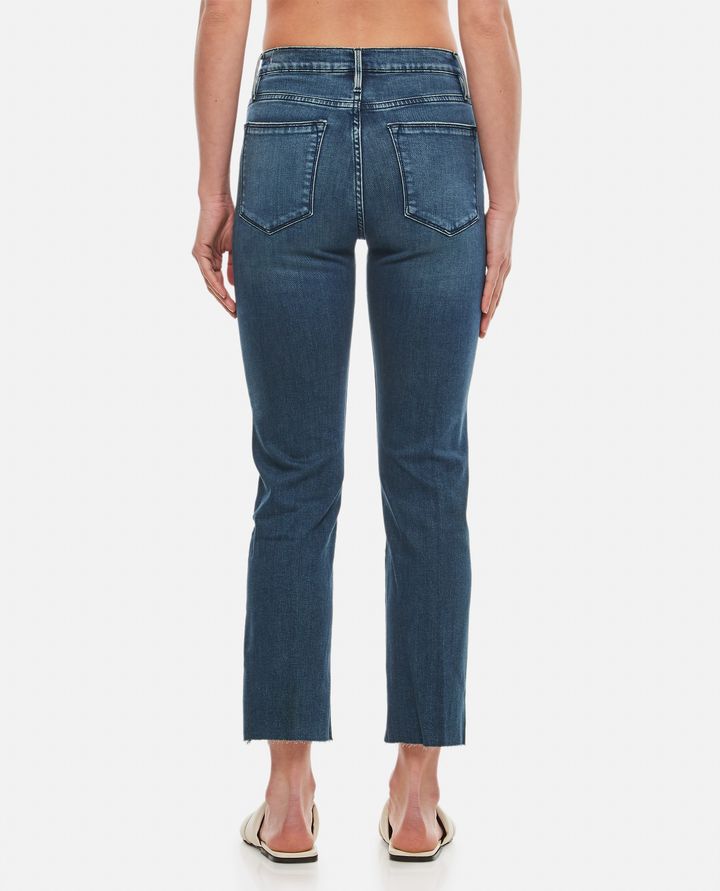Frame - LE HIGH STRAIGHT RAW COTTON JEANS_3