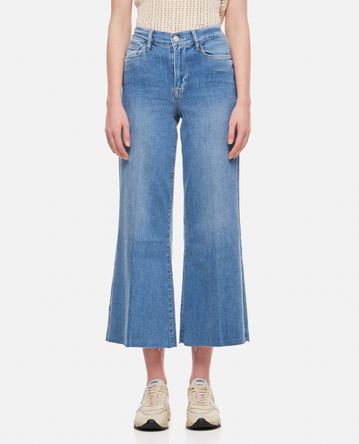 Frame - LE PALAZZO CROPPED COTTON JEANS