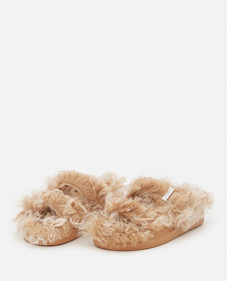 Alexander McQueen  ,  Fur Sandals  ,  Beige 37