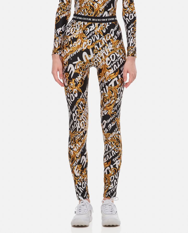 Versace Jeans Couture - LEGGINGS CON STAMPA IN LYCRA_1