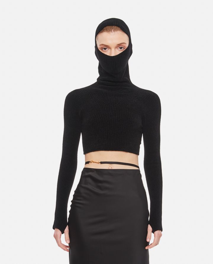 Jacquemus - MAGLIA CROPPED LA CAGOULE MANCHES LONGUE_1