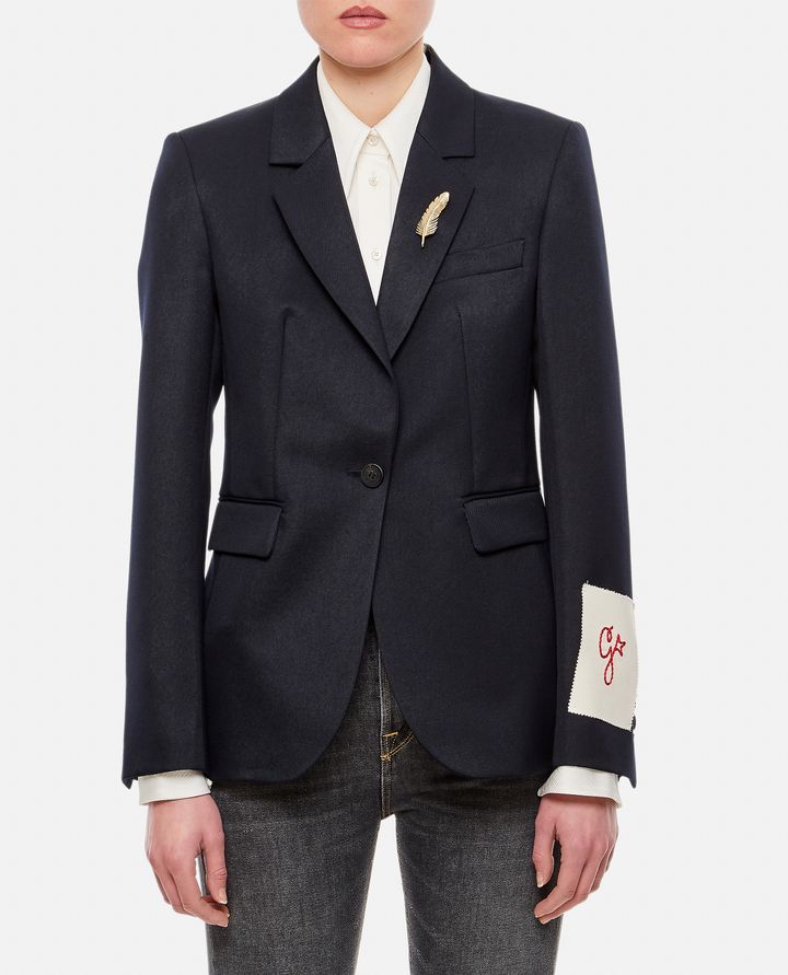 Golden Goose - WOOL GABARDINE SINGLE BREASTED BLAZER_1