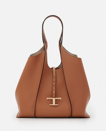 Tod's - DOUBLE HANDLES LEATHER TOTE BAG
