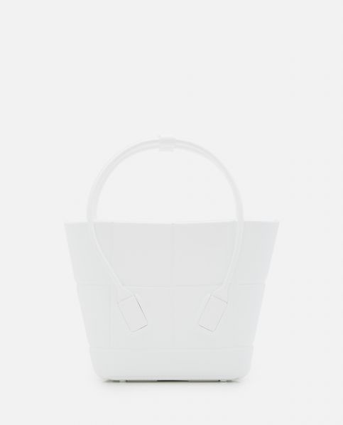 Bottega Veneta White Rubber Arco Tote