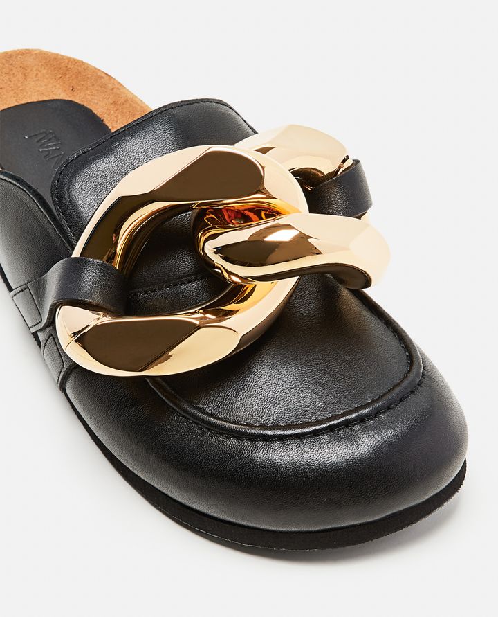 JW Anderson - CHAIN LEATHER LOAFERS_4