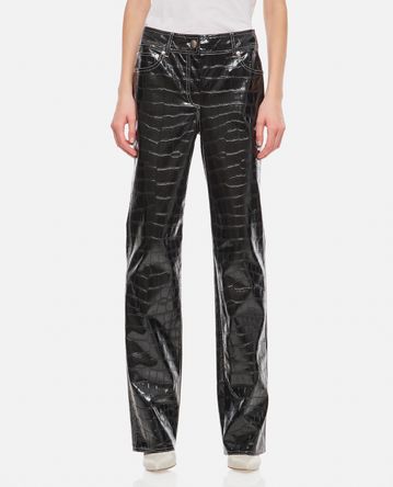 Stand Studio - SANDY CROC FAUX LEATHER TROUSERS