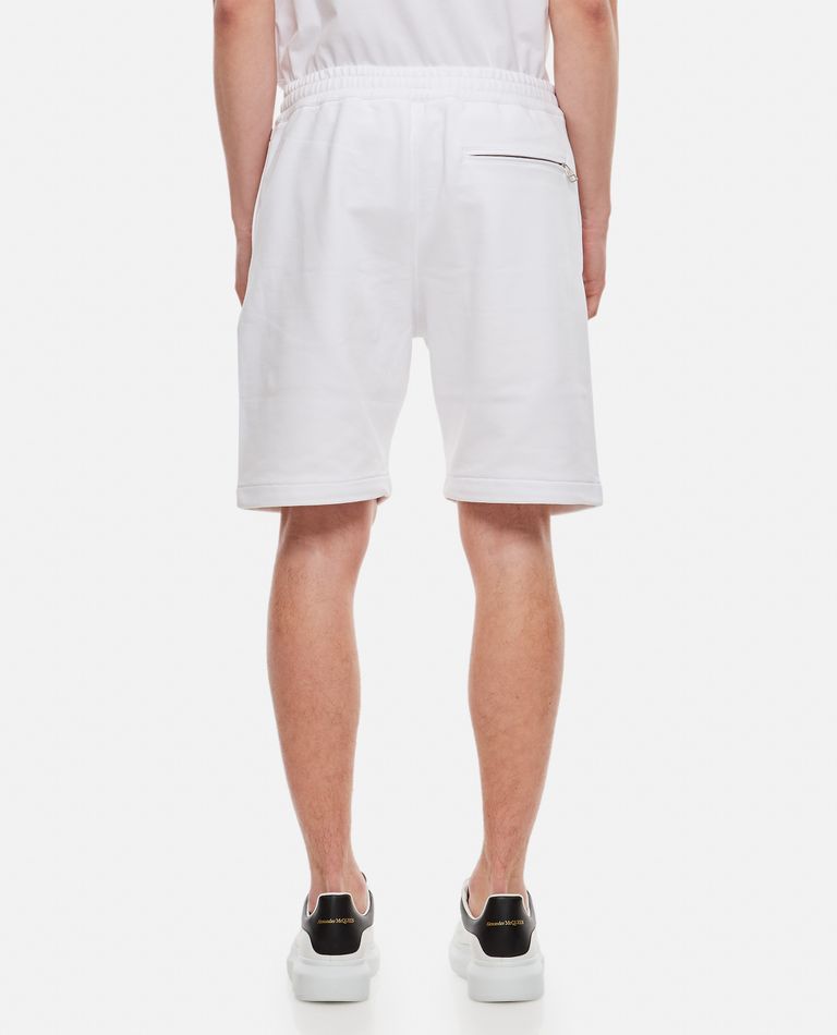 Shop Alexander Mcqueen Watercolor Shorts In White