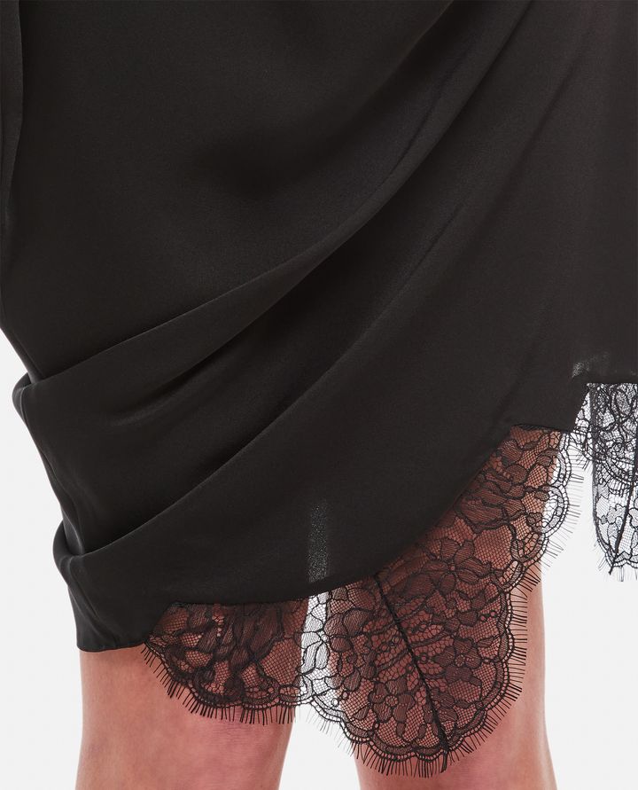 JW Anderson - SATIN MIDI SKIRT WITH LACE DETAIL_4