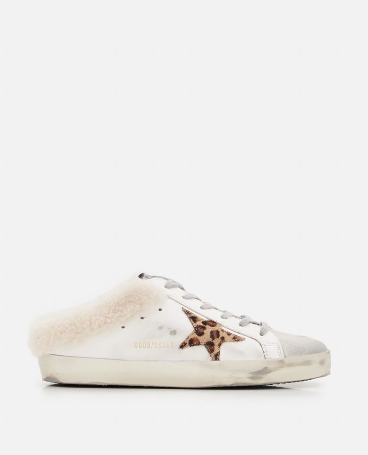 Golden Goose - SUPER STAR SABOT LEATHER SNEAKERS_1