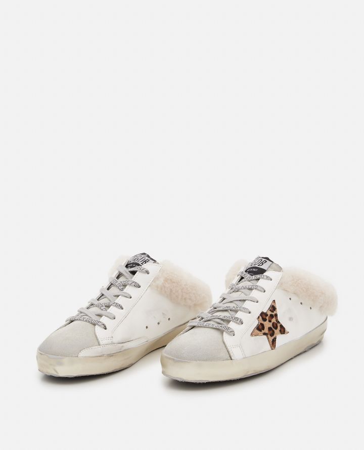 Golden Goose - SUPER STAR SABOT LEATHER SNEAKERS_3