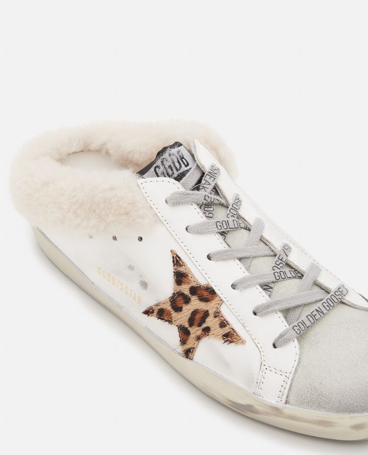 Golden Goose - SUPER STAR SABOT LEATHER SNEAKERS_7