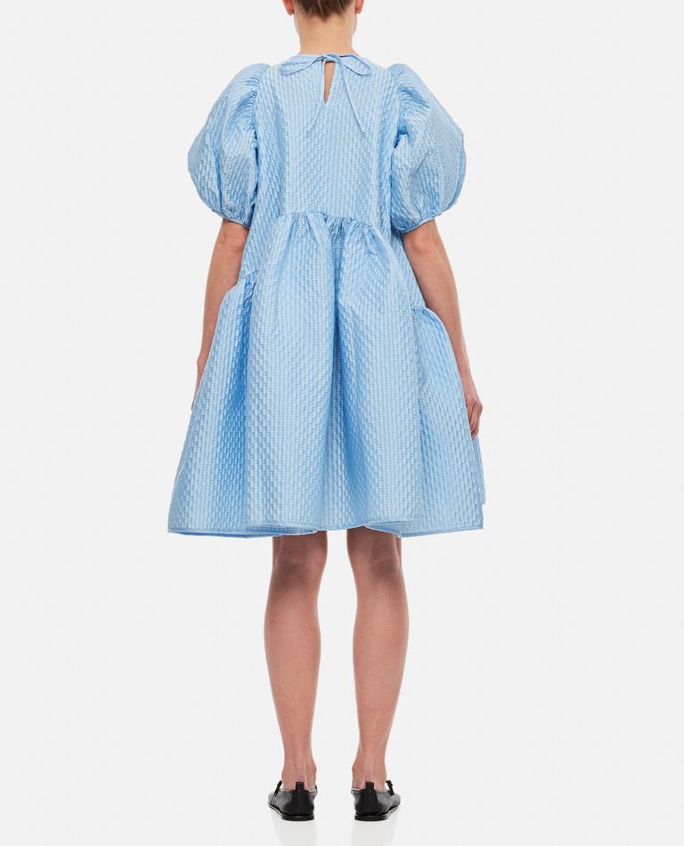Cecilie Bahnsen Alexa Synthetic Mini Dress In Sky Blue