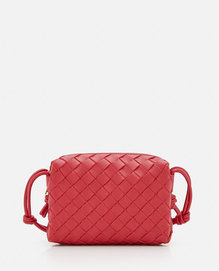 Bottega Veneta  ,  Mini Loop Leather Shoulder Bag  ,  Red TU
