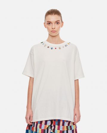 Bode New York - BEADED NECKLACE T-SHIRT