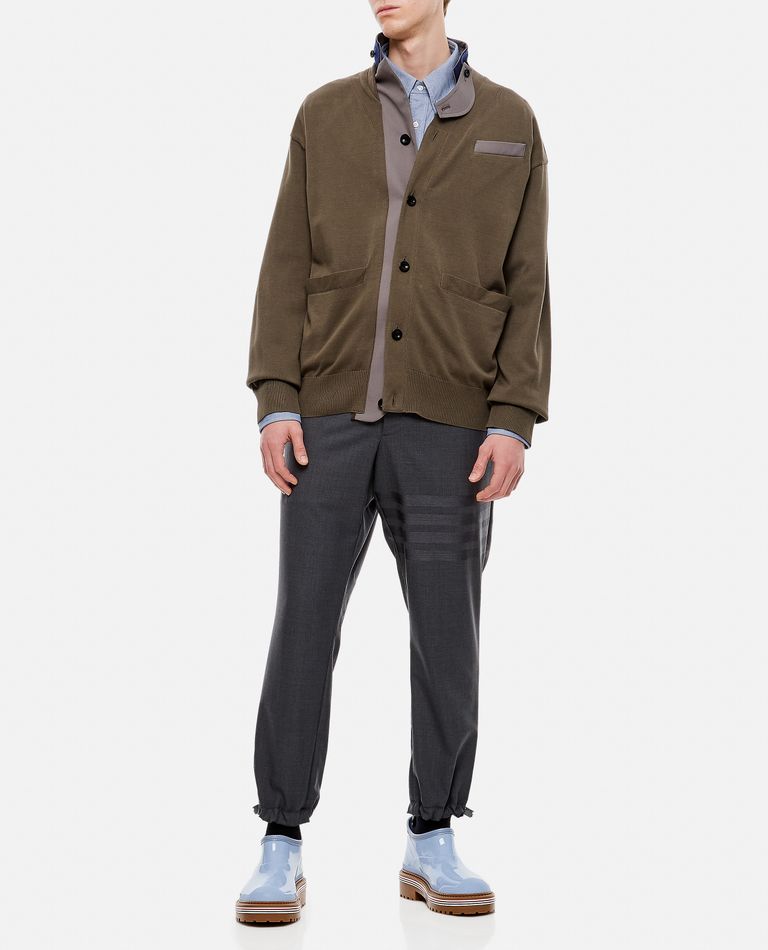 SUITING X KNIT CARDIGAN for Men - Sacai | Biffi