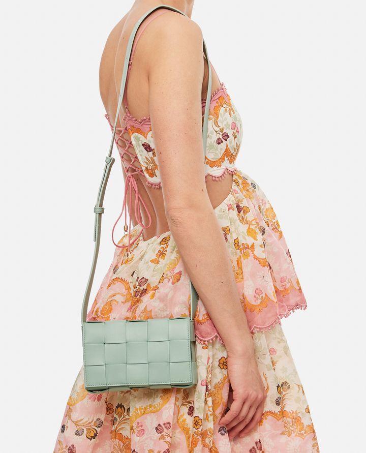 Bottega Veneta - SMALL CASSETTE LEATHER CROSSBODY BAG_5